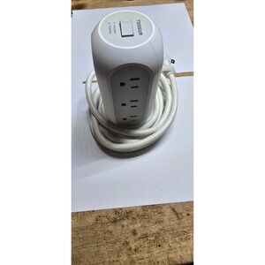 Surge Protector Power Strip Tower 10 Ft, TESSAN Flat Plug Extension Cord with 11